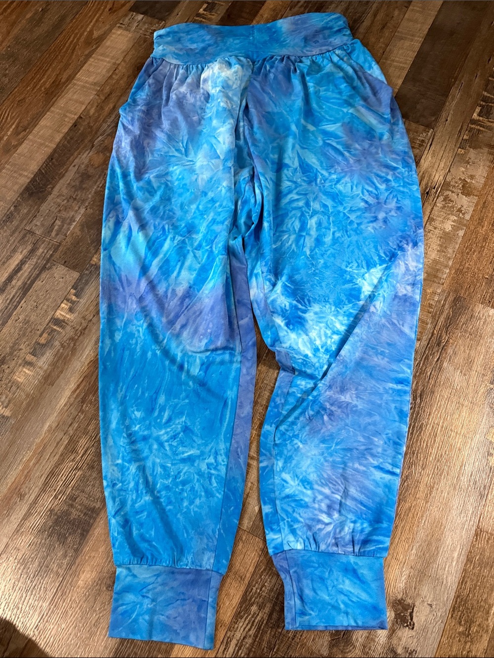 Blue Tie-Dye Jogger Pants - Brand